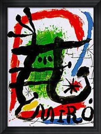 Framed Affiche Lithographie Print