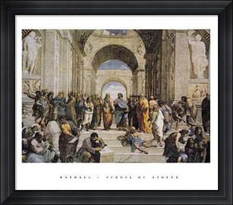 Framed School of Athens, c.1511 Print