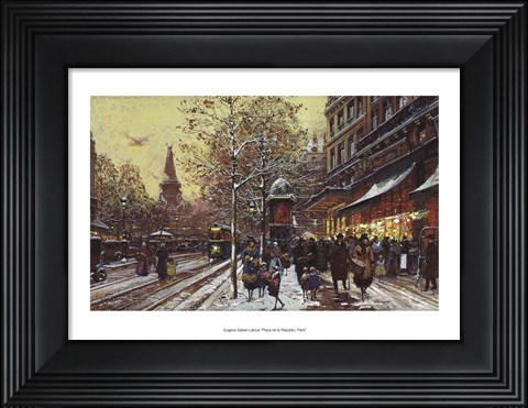 Framed Place De La Republic Paris Print