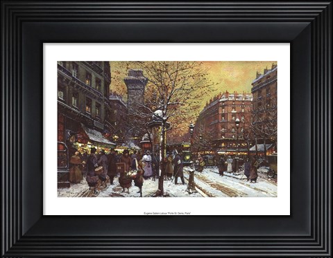 Framed Porte Stdenis Paris Print
