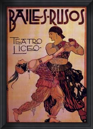 Framed Bailes-Rusos Print