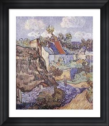 Framed House At Auvers 1890 Print