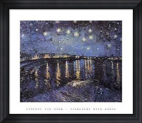 Framed Starlight Over the Rhone Print