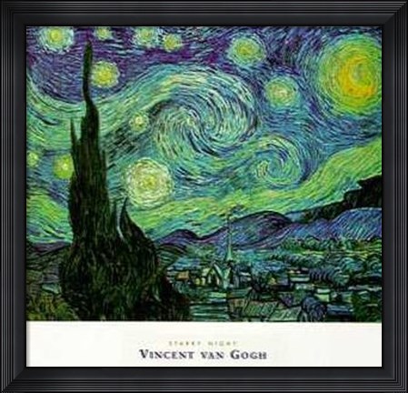 Framed Starry Night Print