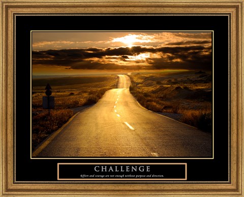 Framed Challenge - Road Print