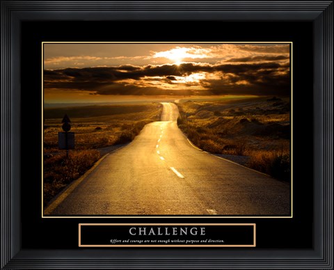 Framed Challenge - Road Print
