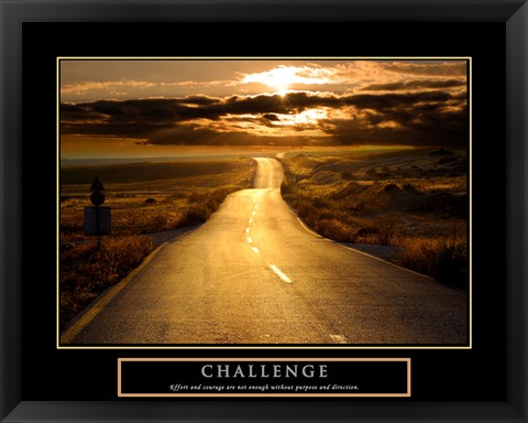 Framed Challenge - Road Print