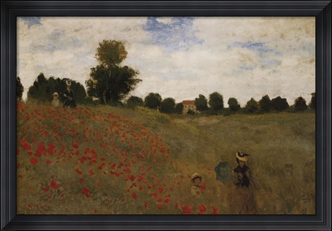 Framed Poppies Print