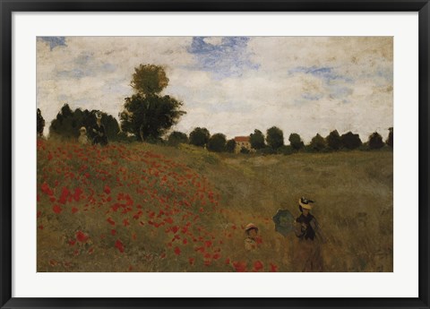 Framed Poppies Print