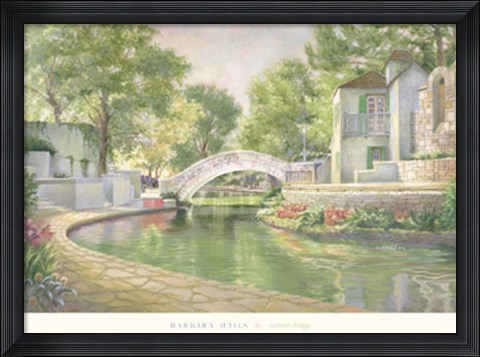 Framed Summer Bridge Print