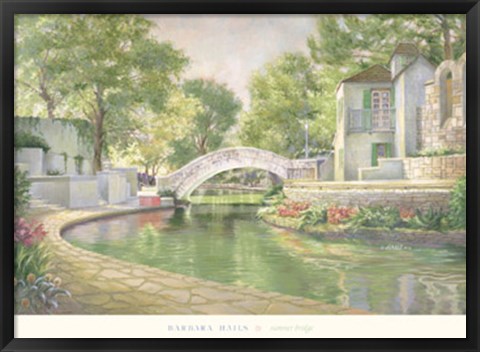 Framed Summer Bridge Print