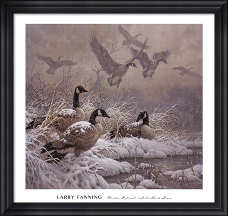 Framed Winter Retreat (detail) Print
