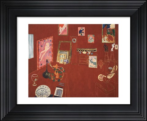 Framed Red Studio, 1911 Print
