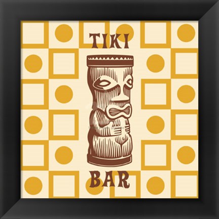 Framed Tiki Bar Print