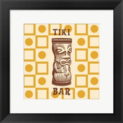 Framed Tiki Bar Print