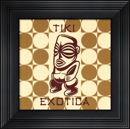 Framed Tiki Exotica Print