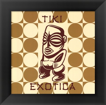 Framed Tiki Exotica Print