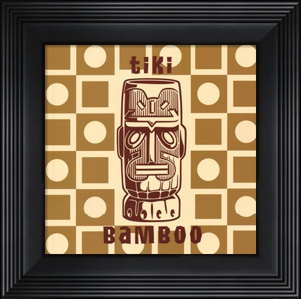 Framed Tiki Bamboo Print