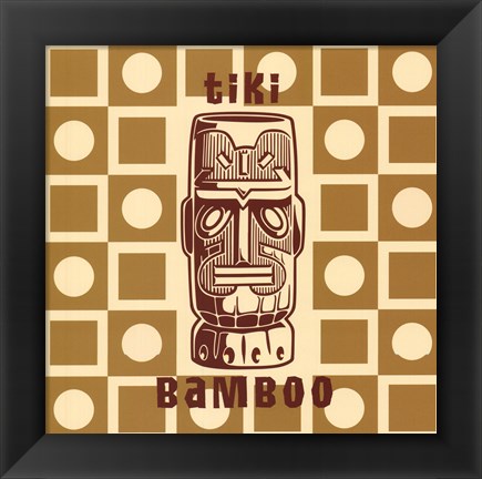 Framed Tiki Bamboo Print