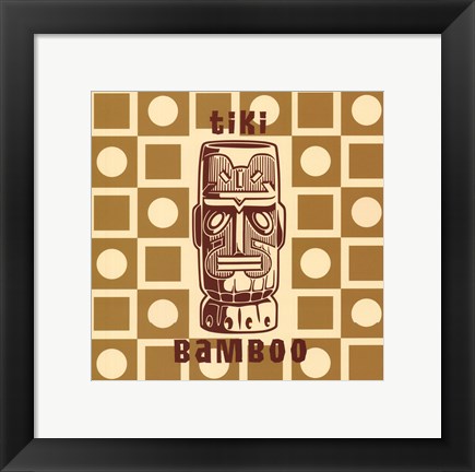 Framed Tiki Bamboo Print