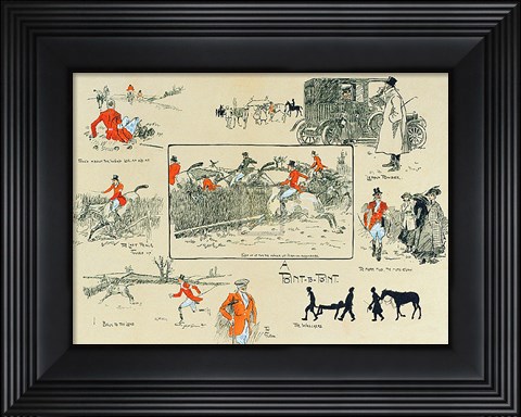 Framed Point-To-Point Print