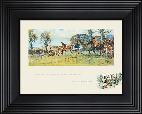 Framed Happy Are They Who Hunt For Their Own Pl Print