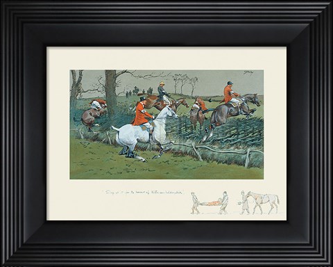 Framed Slap At It For The Honour Of Hitem-On-Ho Print