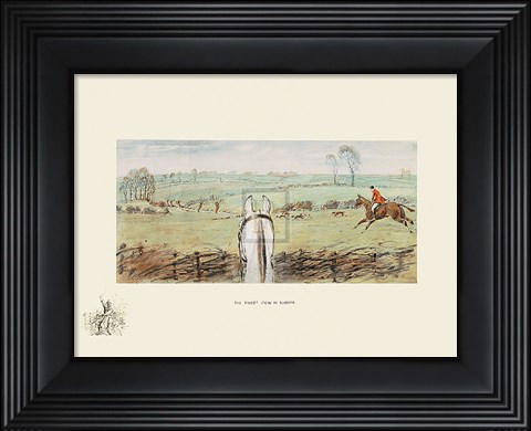 Framed Finest View In Europe Print