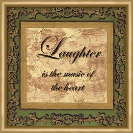 Framed Wtlb, SagegoldLaughter Print