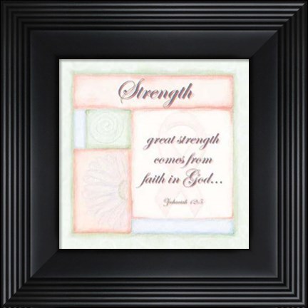 Framed Wtlb, Breast CancerStrength Print