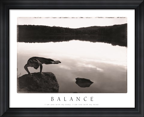 Framed Balance - Yoga Print