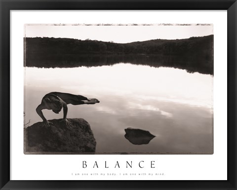 Framed Balance - Yoga Print