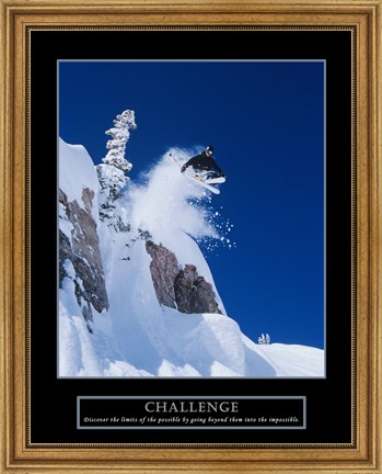 Framed Challenge - Skier Print
