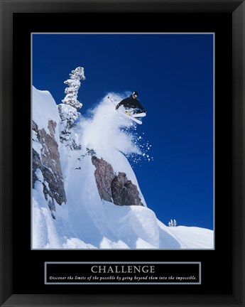 Framed Challenge - Skier Print