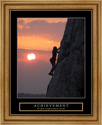 Framed Achievement - Climber Print