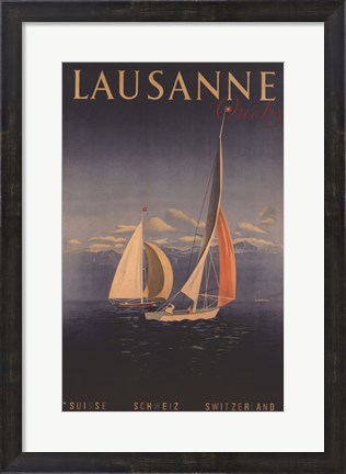 Framed Lausanne Print