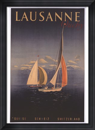 Framed Lausanne Print