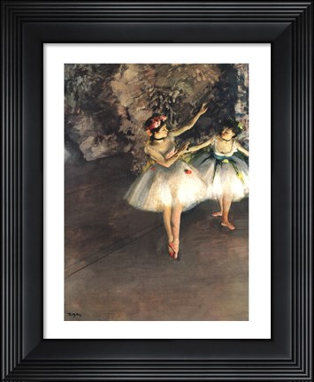 Framed Two Dancers on a Stage Print