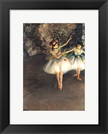 Framed Two Dancers on a Stage Print