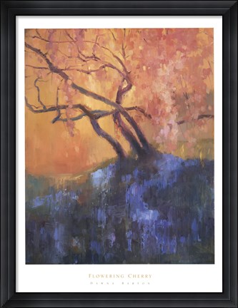 Framed Flowering Cherry Print