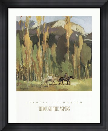 Framed Through The Aspens Print