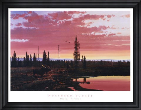 Framed Northern Sunset Print