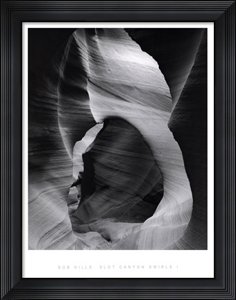 Framed Slot Canyon Swirls I Print