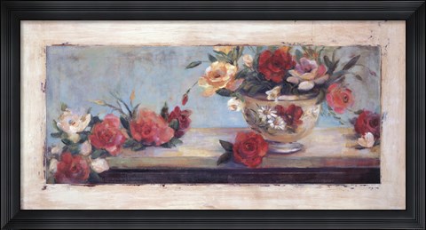 Framed Vintage Roses Print