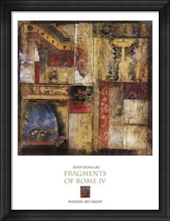Framed Fragments Of Rome IV Print