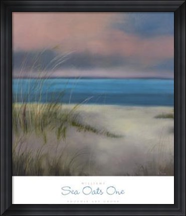 Framed Sea Oats One Print