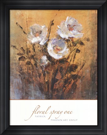 Framed Floral Spray One Print