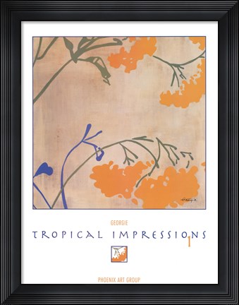 Framed Tropical Impressions 1 Print