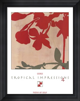 Framed Tropical Impressions 4 Print