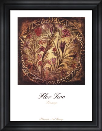 Framed Flor Two Print